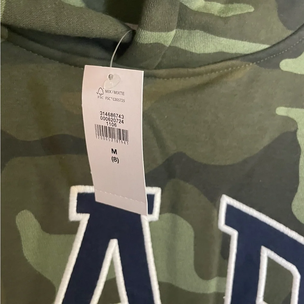 Kids Camo Gap Logo Pullover Hoodie